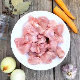 Кусочки кролика без костей, 300 гр.